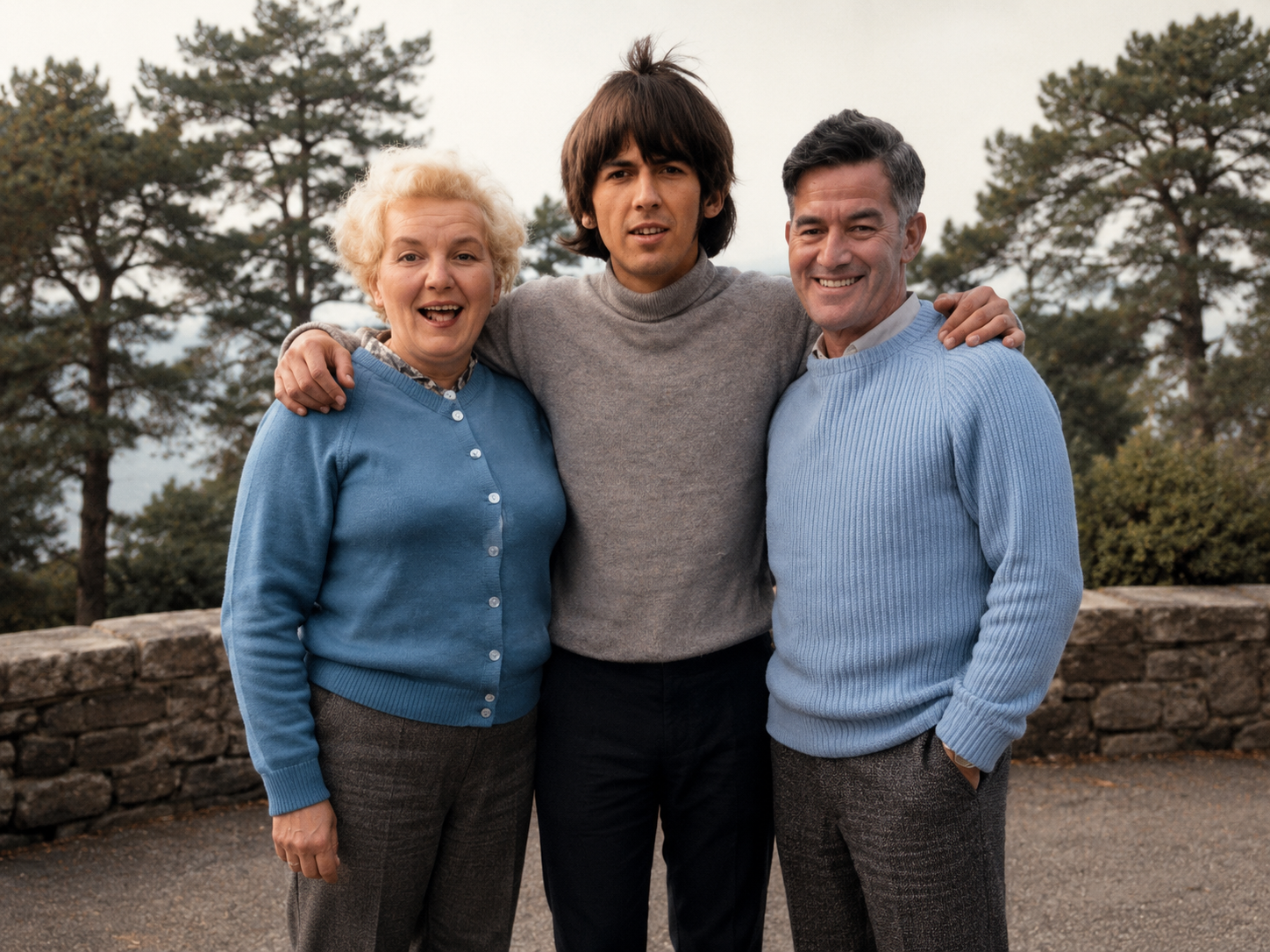 THE QUIET BEATLE AT HOME: A RARE GLIMPSE OF GEORGE HARRISON WITH HIS PARENTS